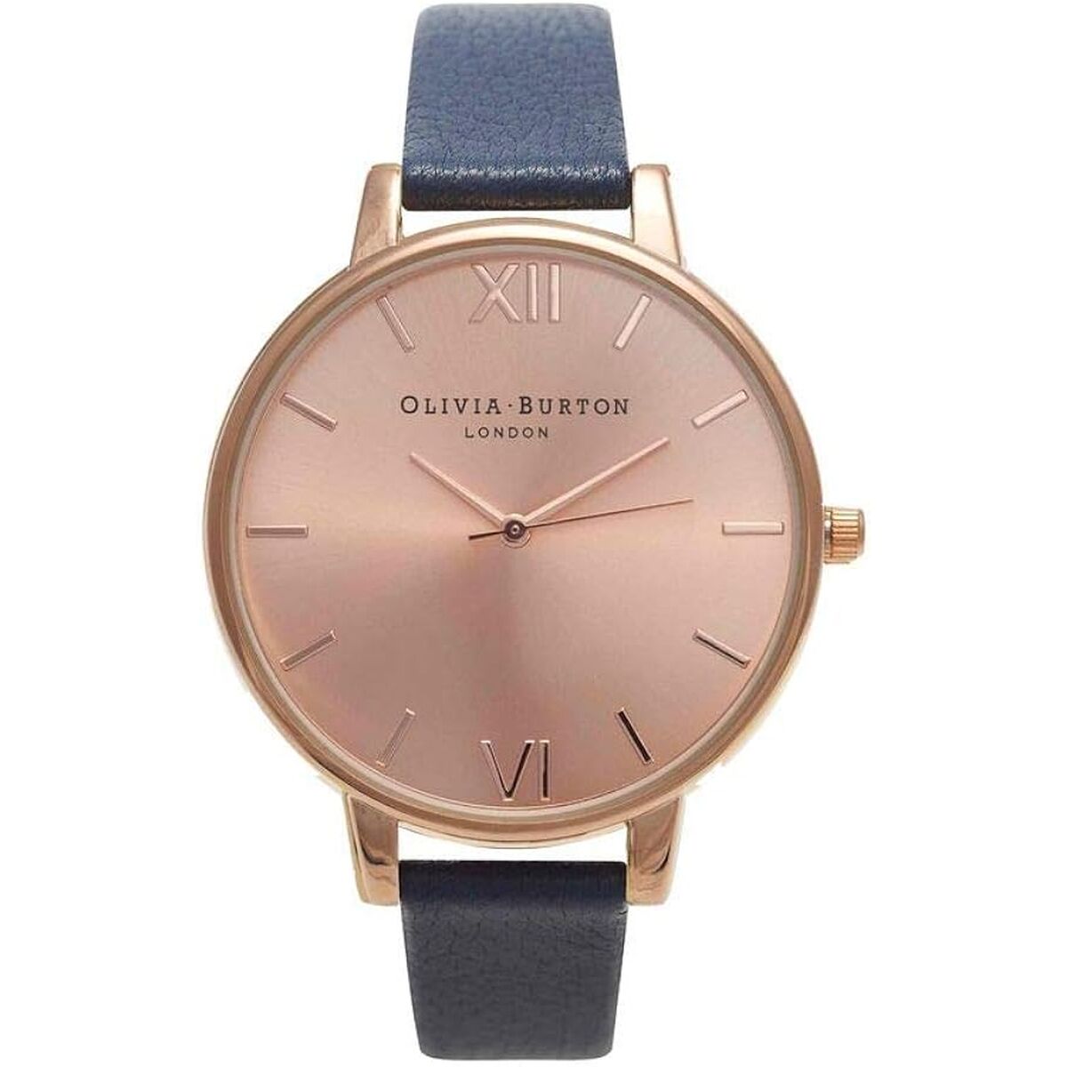 Olivia Burton OB13BD13B Ladies' Watch - Pink Case with Blue Leather Strap (38mm)