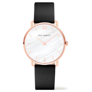 Paul Hewitt Ladies' Leather Strap Watch with Rose Gold Case (33mm)