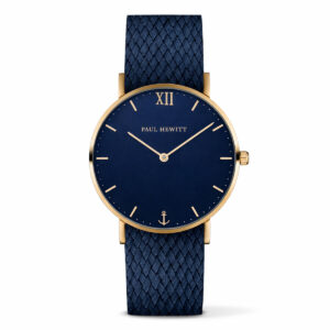 Paul Hewitt SA-G-ST-B-17M Unisex Watch with Blue Accents (36mm)