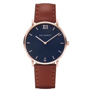 Paul Hewitt Sailor Line Rose Gold Men's Watch with Black Dial (36mm)