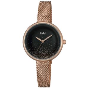 Q&Q QZ41J008Y Unisex Black Resin Watch