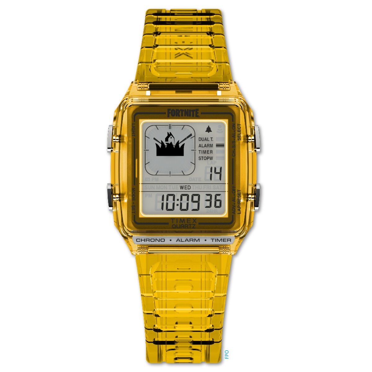 Timex TW2W96600 Men's Yellow Resin Watch with Grey Dial
