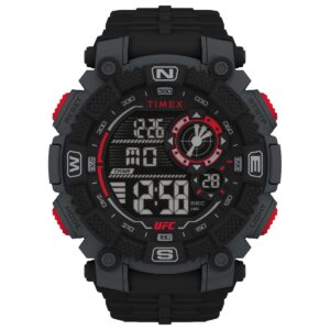 Timex TW5M53700 Men's Sport Watch - 50mm Black Resin Case with Grey Face