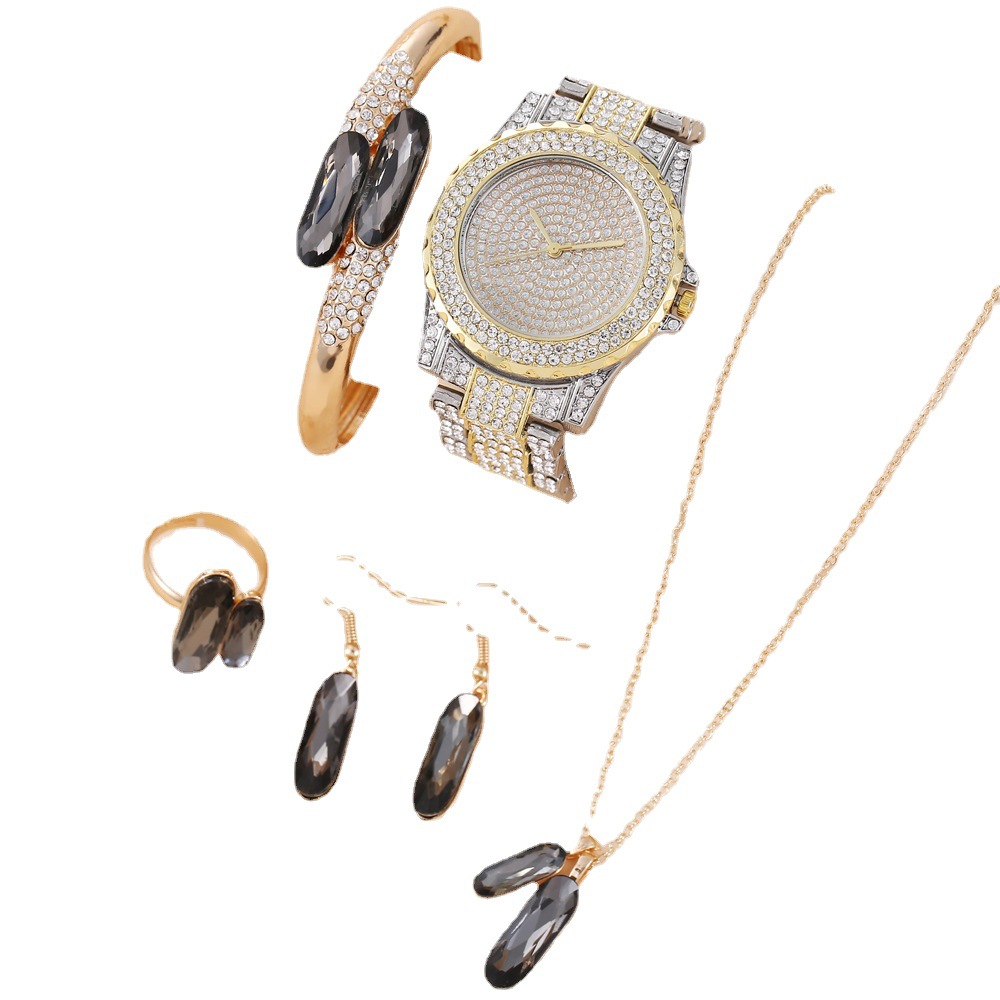 Women's Quartz Watch and Jewelry Gift Set
